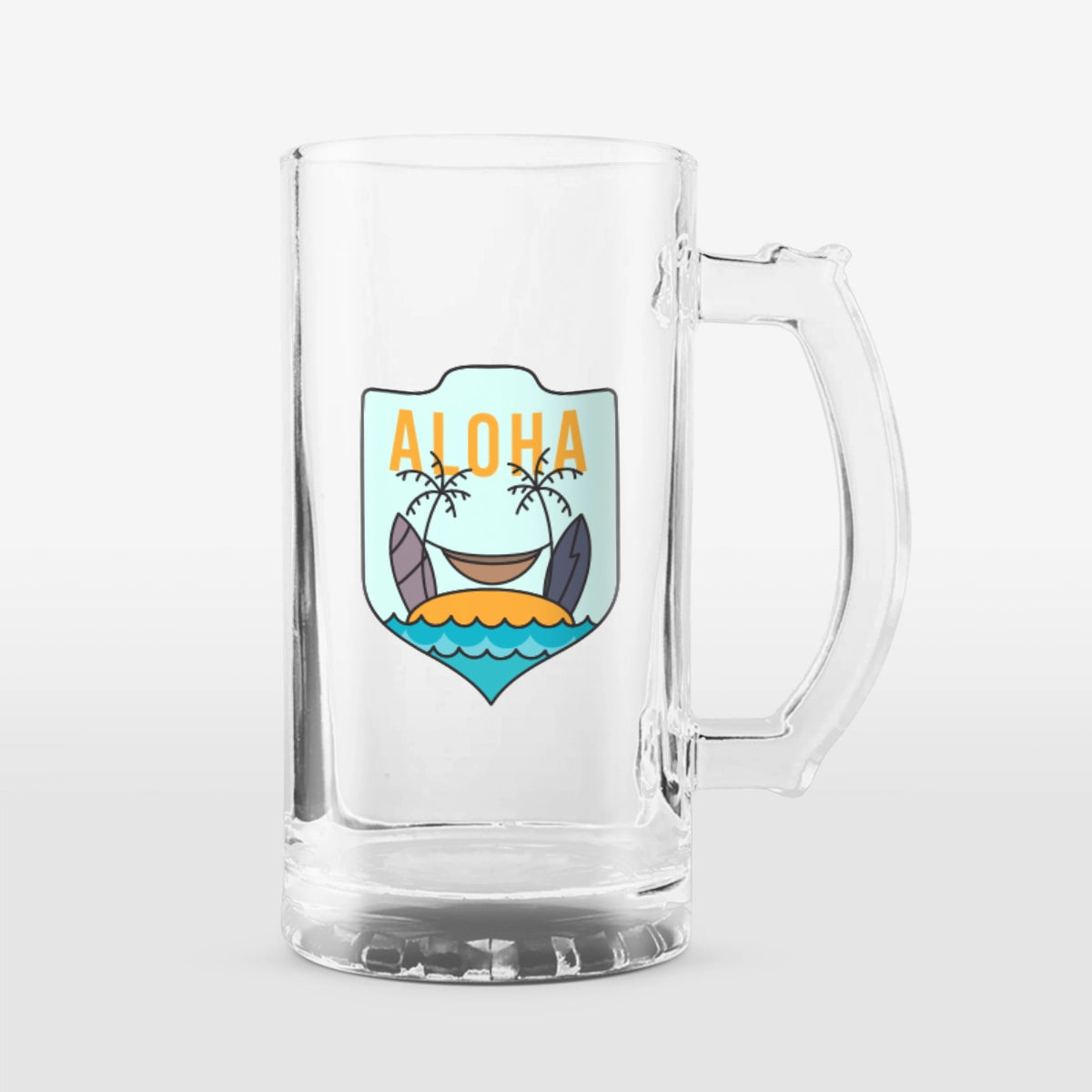 16oz Clear Glass Sublimation Mug – 12 Per Case
