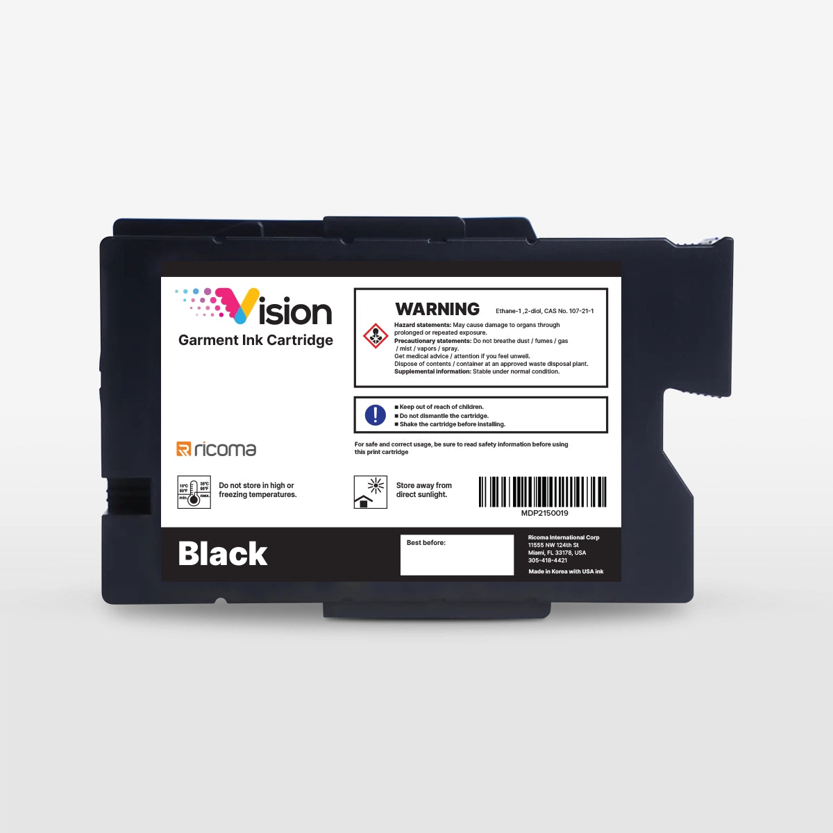 Ricoma Vision DTG Printer Ink Cartridges
