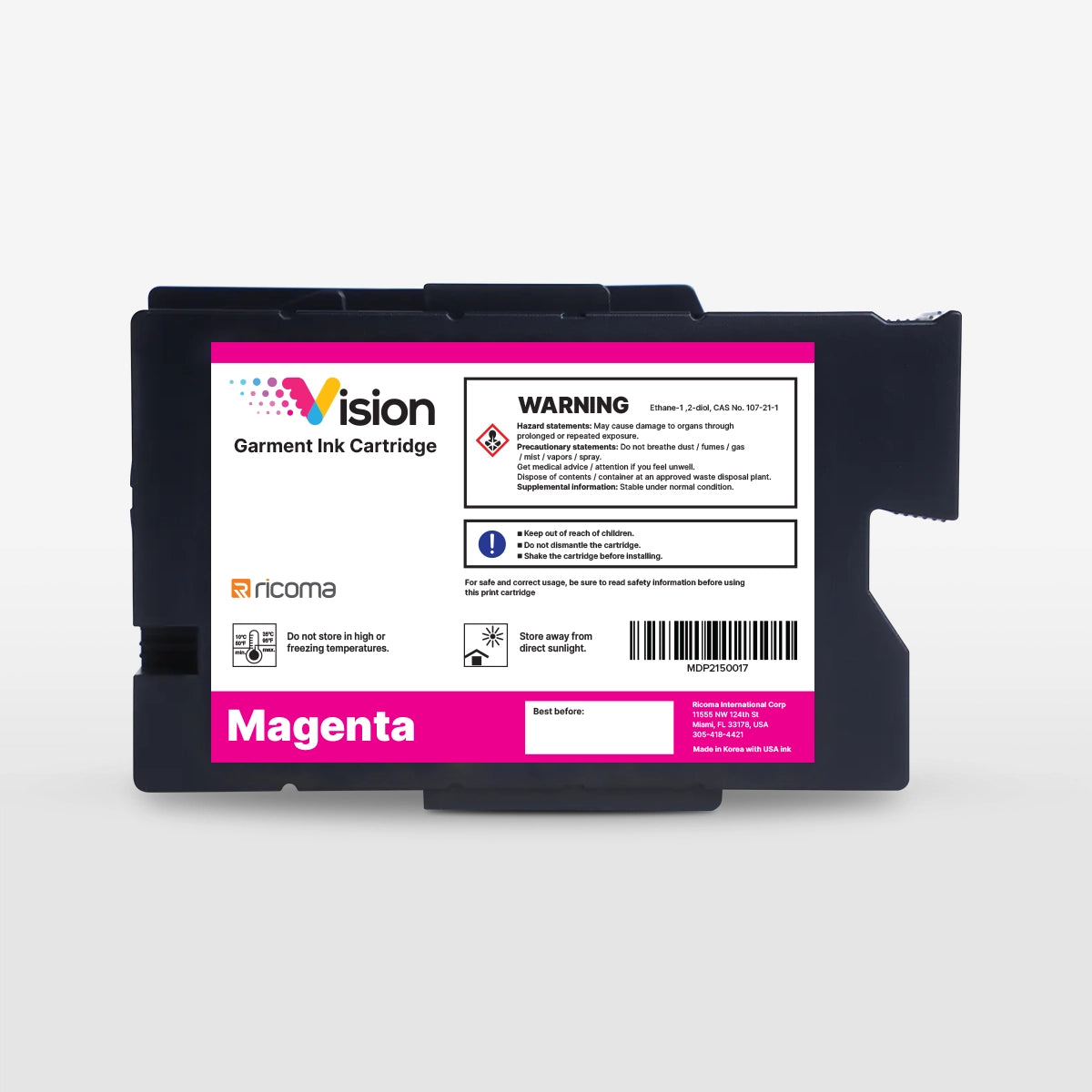 Ricoma Vision DTG Printer Ink Cartridges