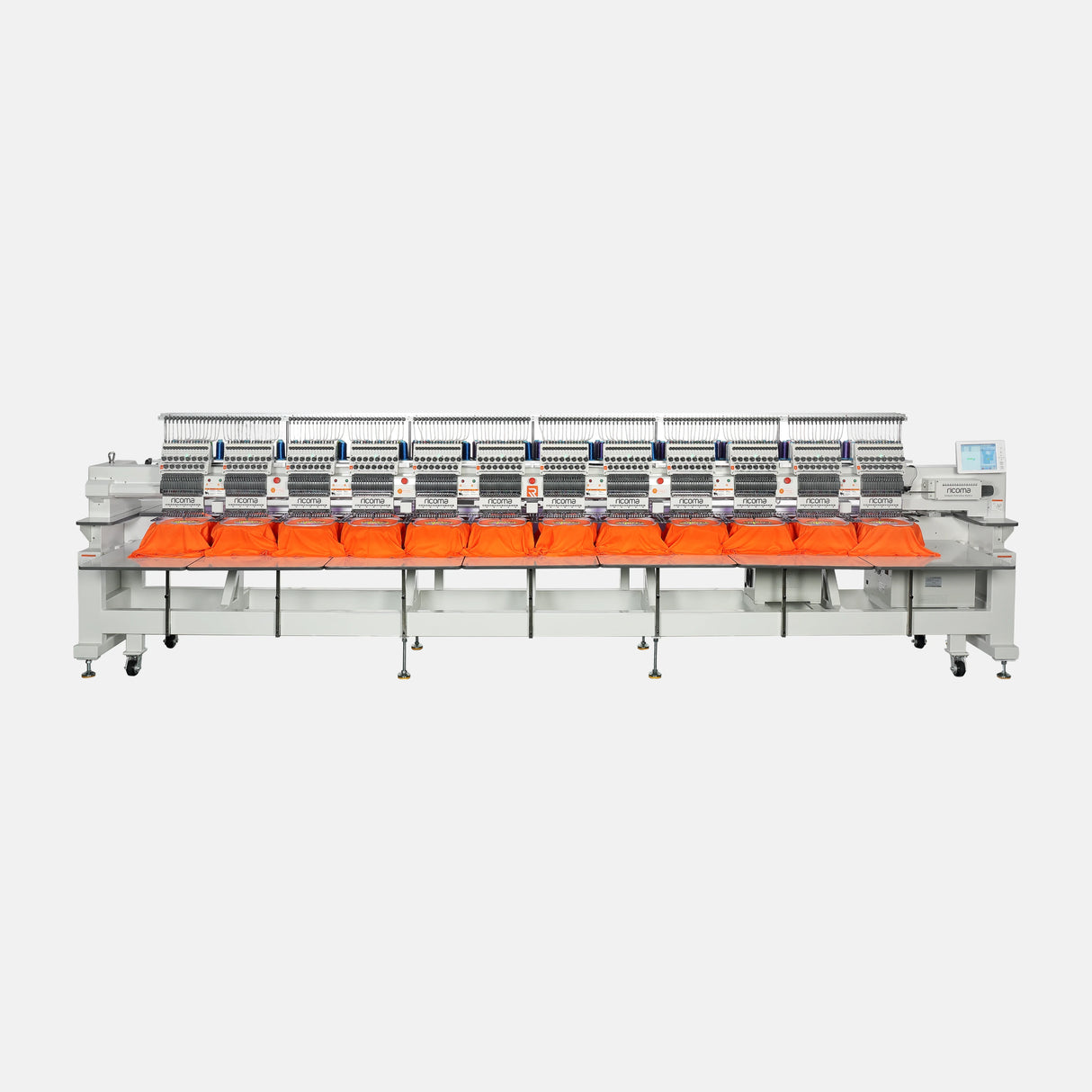 CHT2 Series 8-Head & 12-Head High-Volume Embroidery Machines – Lightly Used Demo Models