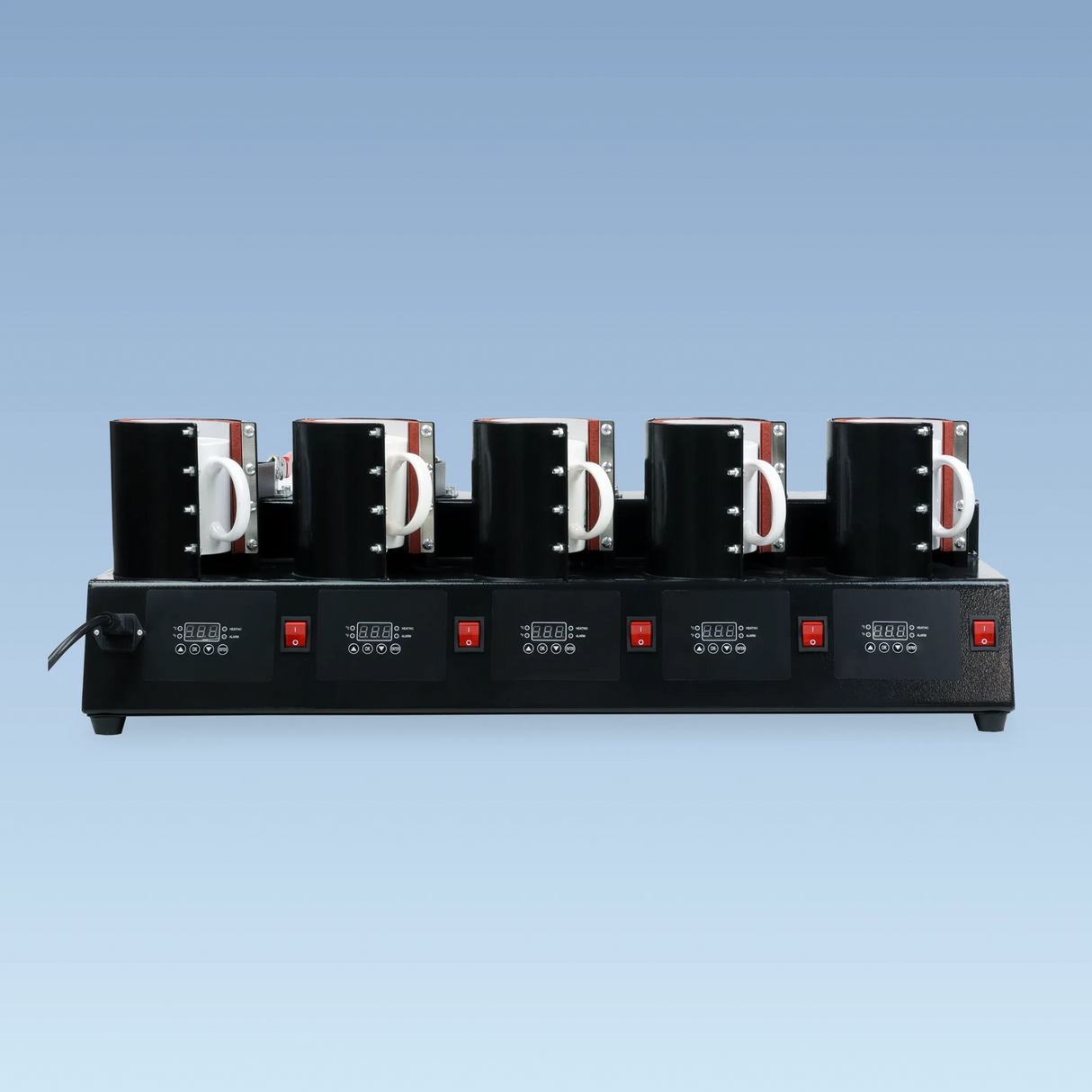 iKonix 5 Mug Heat Press with 5 mugs