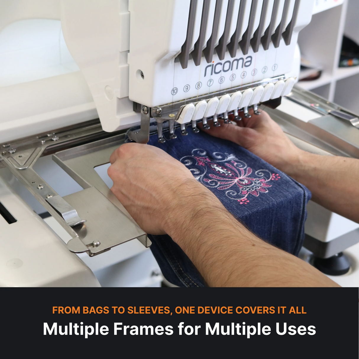 Multiple frames for multiple projects such as bags, sleeves, socks and more