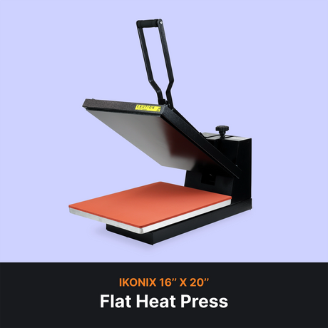 DTF Transfer Starter Pack with the iKonix 16" x 20" Flat Heat Press
