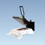 iKonix Flat Heat Press - open with tshirt 