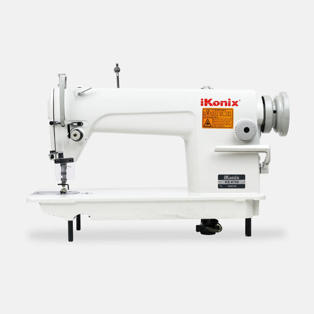 ikonix flat-bed-lockstitch industrial sewing machine - side view