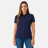 womens navy blank polos