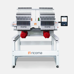 Marquee Two-Head 20-Needle Commercial Embroidery Machine with 10.1" Touchscreen Panel