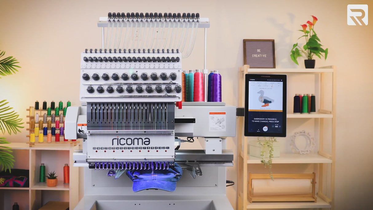 See the hoopless frames in action on ricoma's embroidery machines