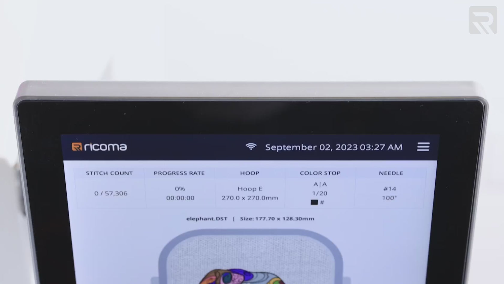 See the 10s embroidery panel in action