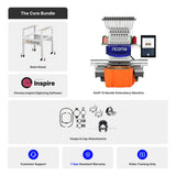 Swift 15 Needle Commercial Embroidery Machine  with 10.1" Touchscreen Panel