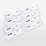 8 Piece Shirt Alignment Ruler Set for Perfect Placement