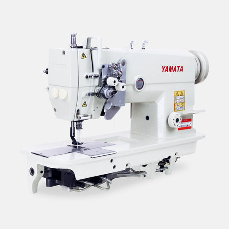 Yamata Double-Needle Lockstitch Industrial Sewing Machine  - front side view