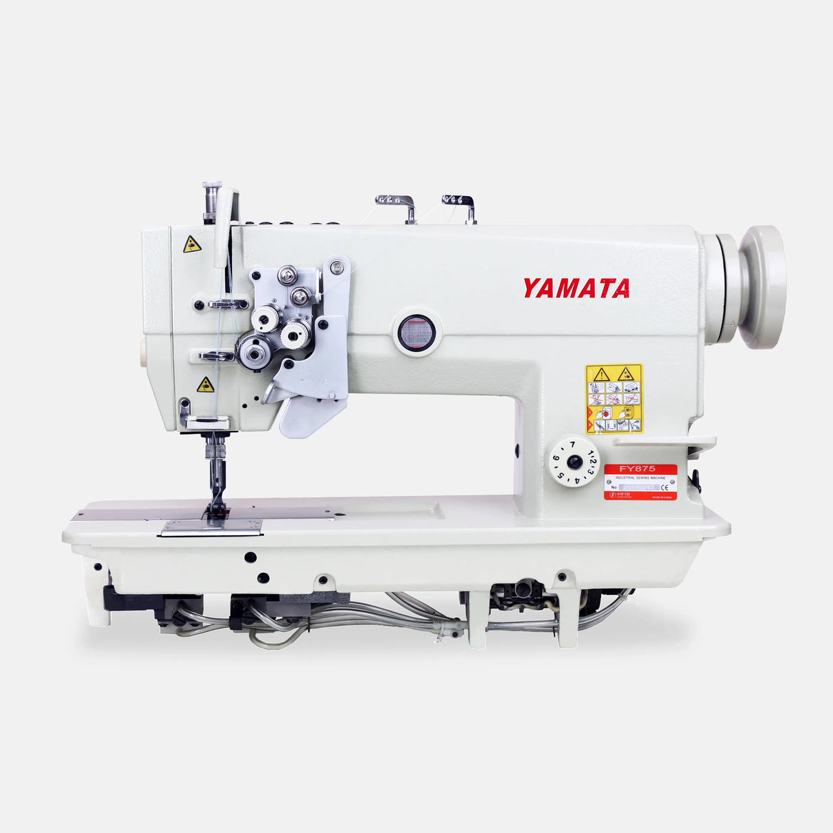 Yamata Double-Needle Lockstitch Industrial Sewing Machine  - side view